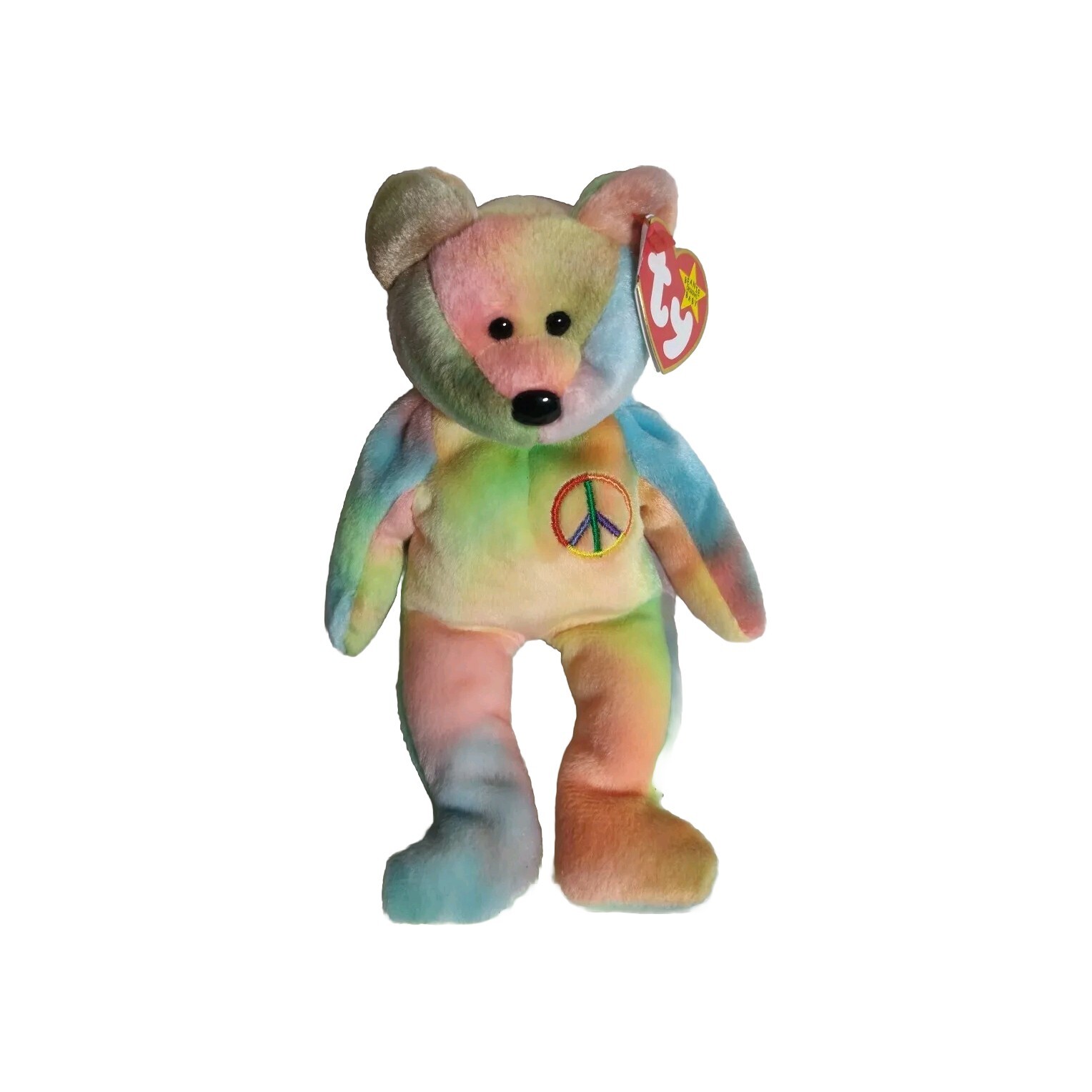 Ty Beanie Baby Peace Bear 1996 - Pre-Owned