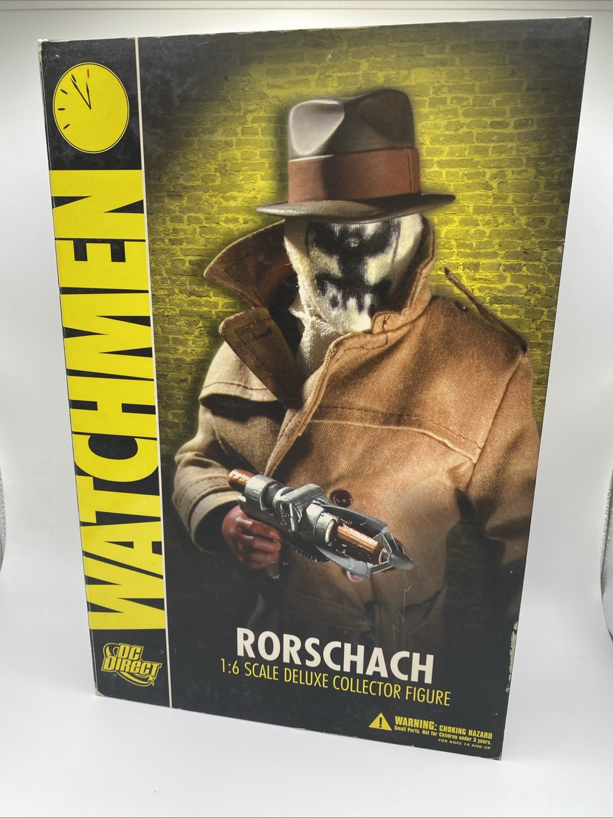 DC Direct Watchmen Rorschach 1:6 Scale Deluxe Collector Figure New In Box (B) DC Direct Watchmen Rorschach 1:6 Scale Deluxe Collector Figure New In Box (B)