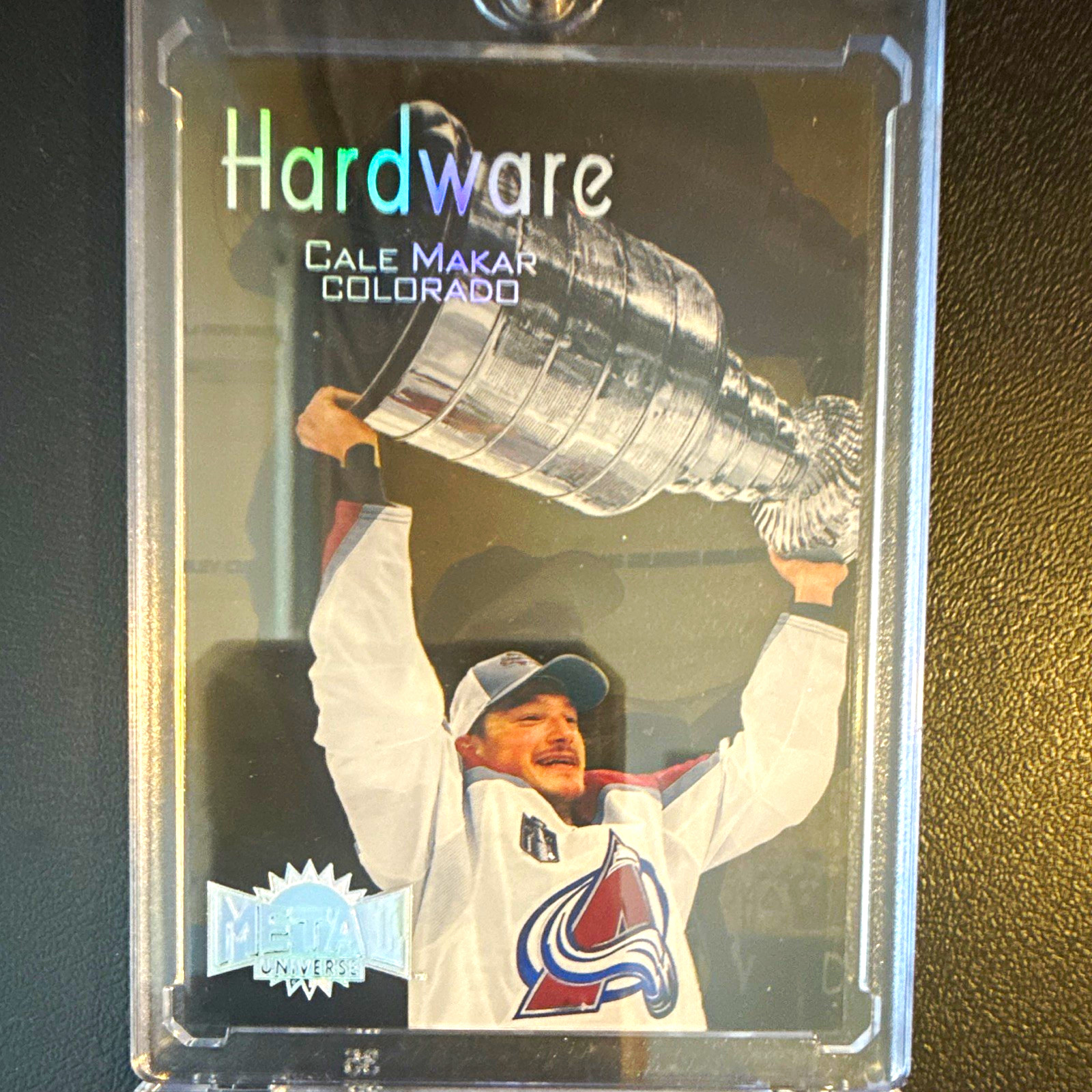 SkyBox 2022-23 Metal Universe Hardware #HW-2 Cale Makar Avalanche NHL Card SkyBox 2022-23 Metal Universe Hardware #HW-2 Cale Makar Avalanche NHL Card