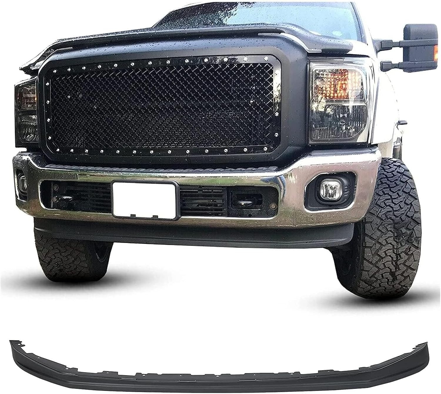 Valance Compatible with 2011-2016 Ford F-250 F-350 F250 F350 Super Duty RWD Fron Valance Compatible with 2011-2016 Ford F-250 F-350 F250 F350 Super Duty RWD Fron