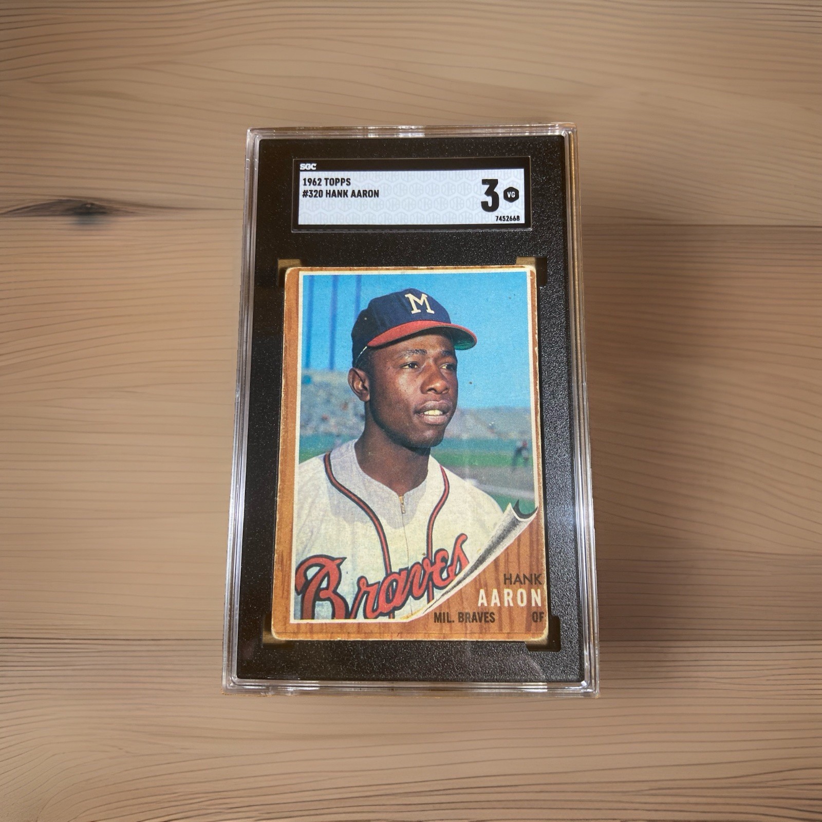 1962 Topps #320 Hank Aaron SGC 3 VG Milwaukee/Atlanta Braves HOF