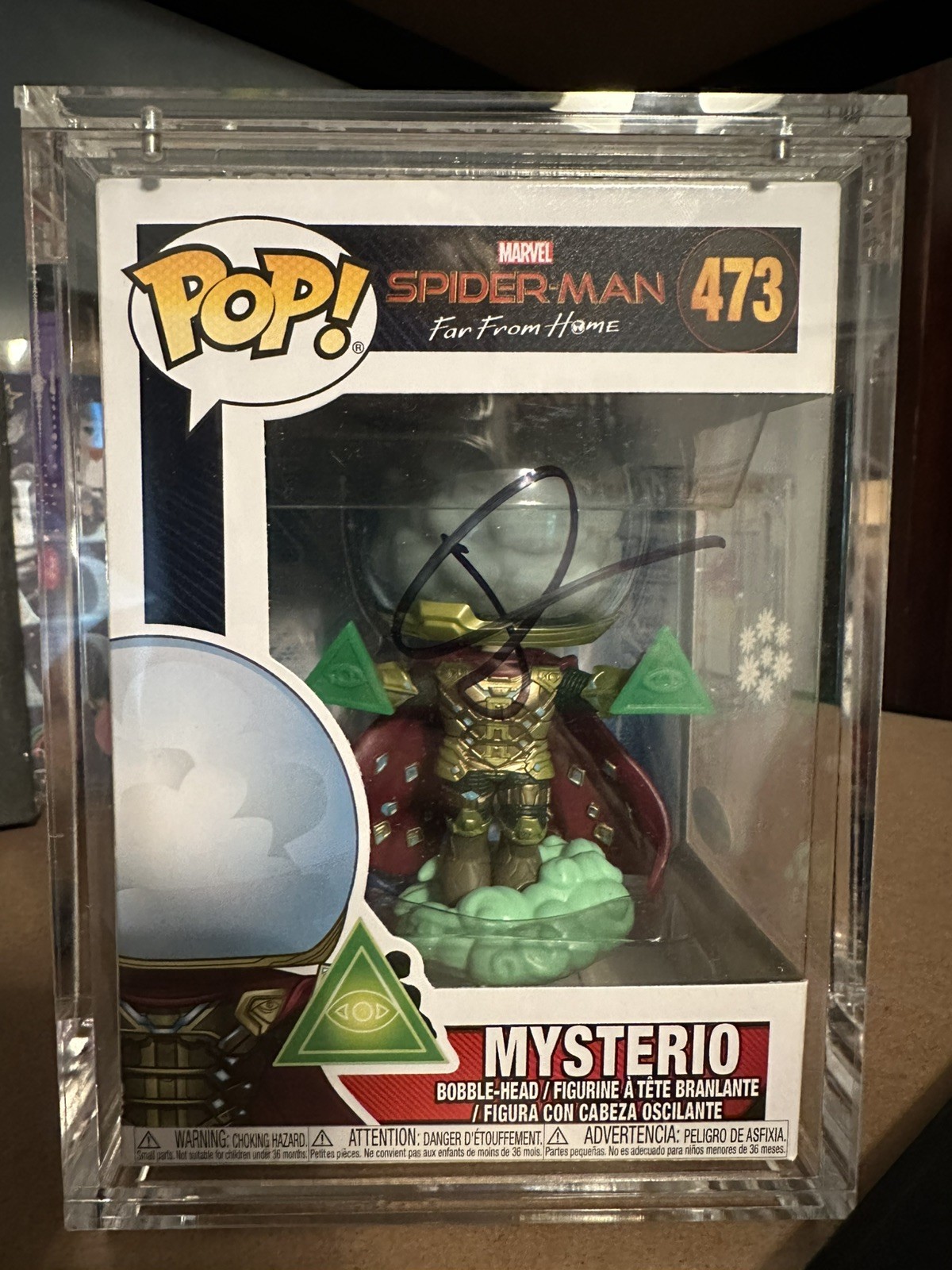 Jake Gyllenhaal Mysterio Spider-Man: Far From Home SIGNED Funko Pop COA Jake Gyllenhaal Mysterio Spider-Man: Far From Home SIGNED Funko Pop COA