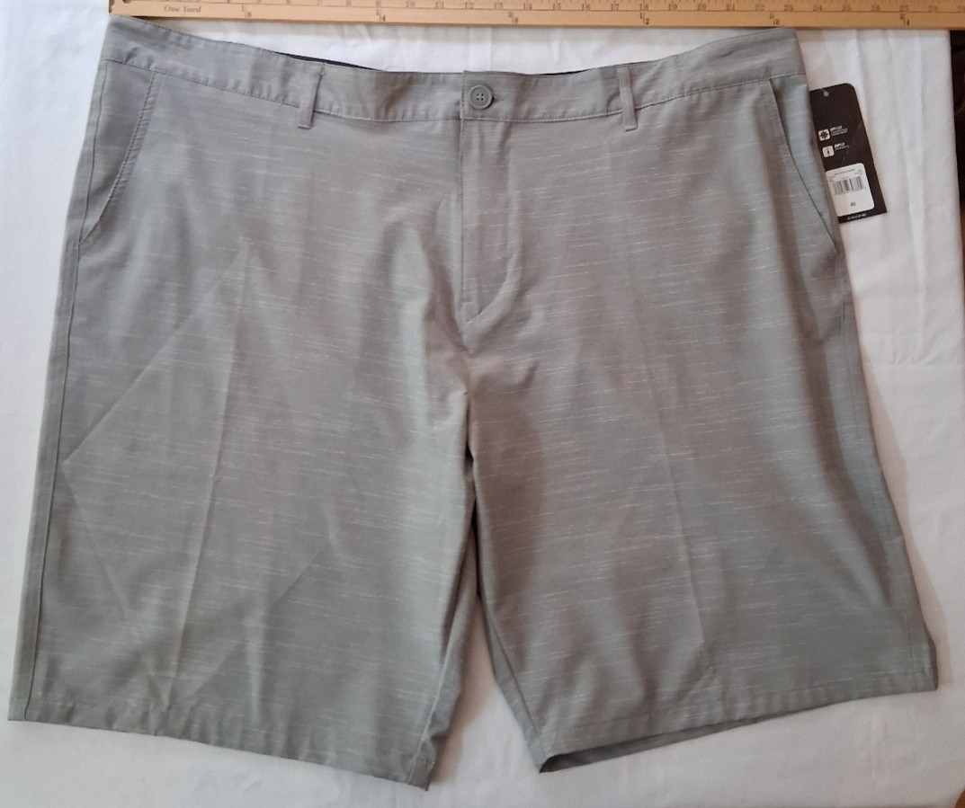 Op Opflex 4 Way Stretch Gray Flat Front Shorts Men\'s 46x11 NWT. #A166 Op Opflex 4 Way Stretch Gray Flat Front Shorts Men\'s 46x11 NWT. #A166