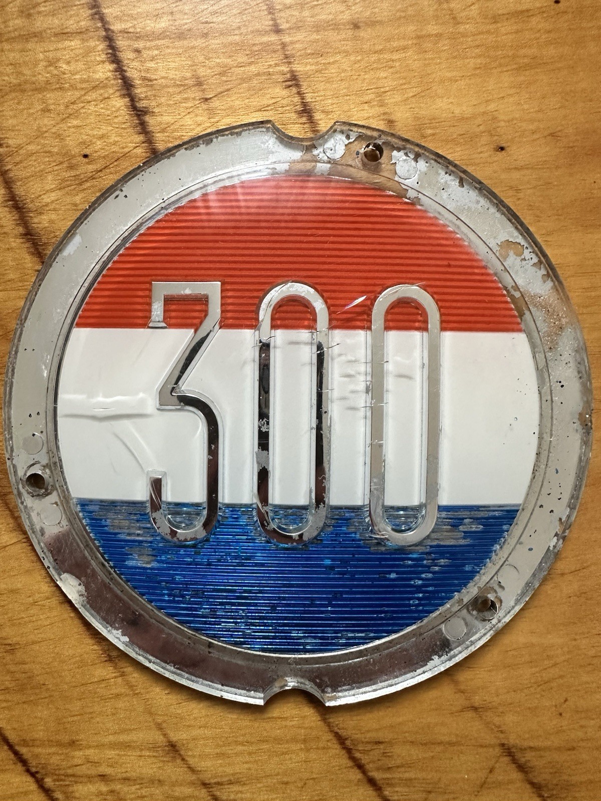 Vintage 1963 1964 Chrysler 300 Hubcap Center Emblem Insert 5\