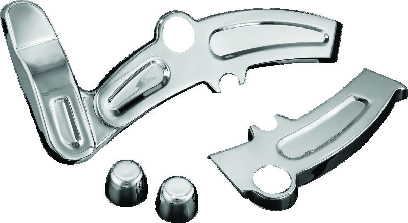 Kuryakyn 7773 Boomerang Chrome Frame Covers 2008-2017 Harley Softail