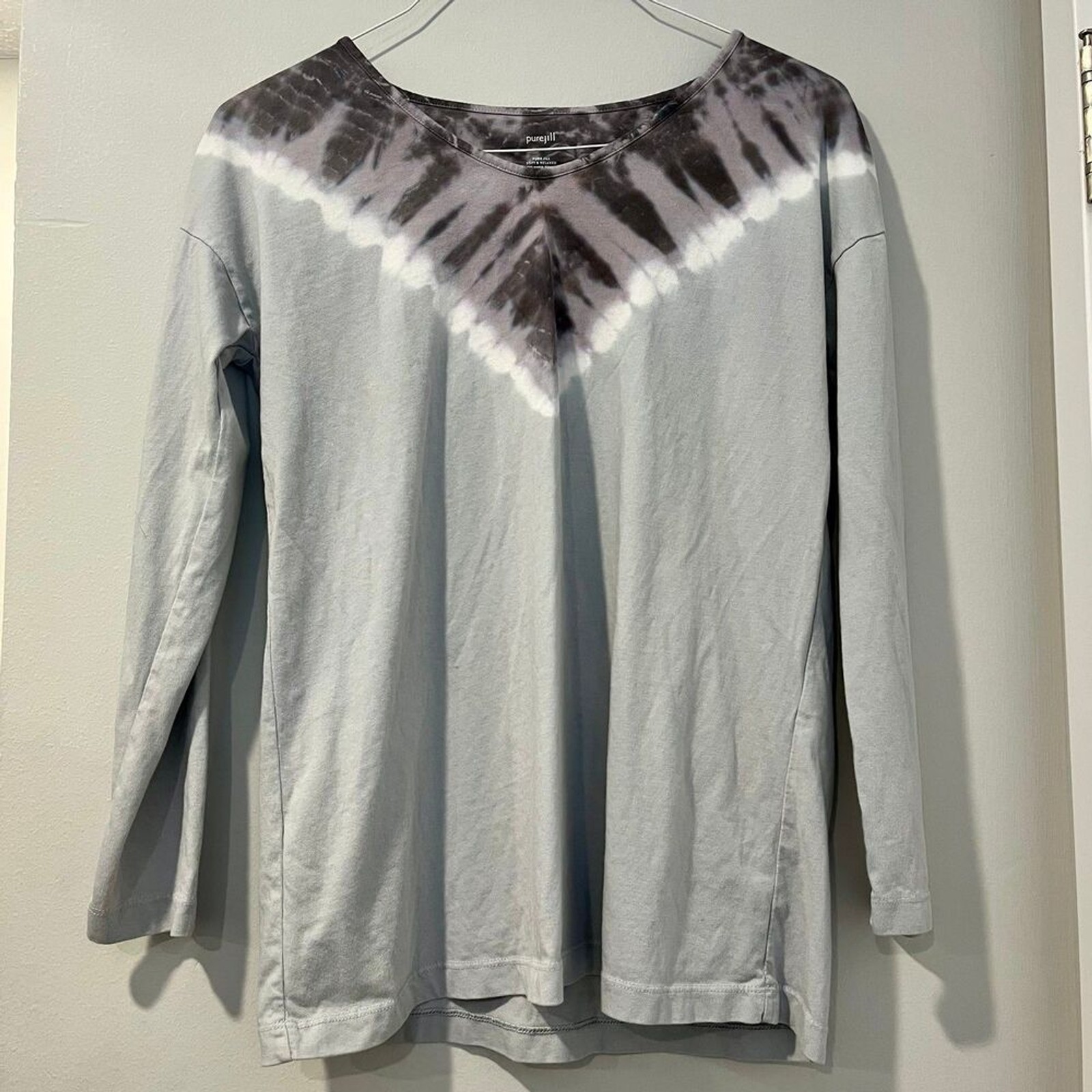 J. Jill Pure Jill Tie-Dye Tunic Soft & Relaxed 100% Cotton Tee size Small J. Jill Pure Jill Tie-Dye Tunic Soft & Relaxed 100% Cotton Tee size Small
