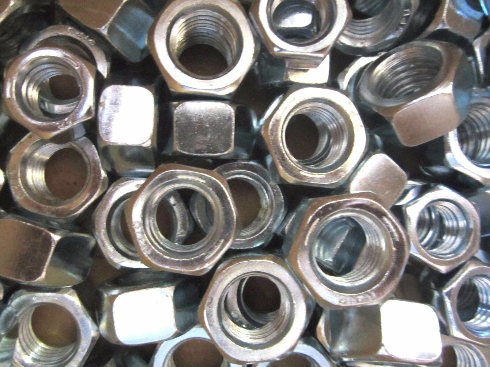 3/8-16 Grade 5 Steel Finished Hex Nuts Coarse Thread Zinc Plated 7600 Pieces