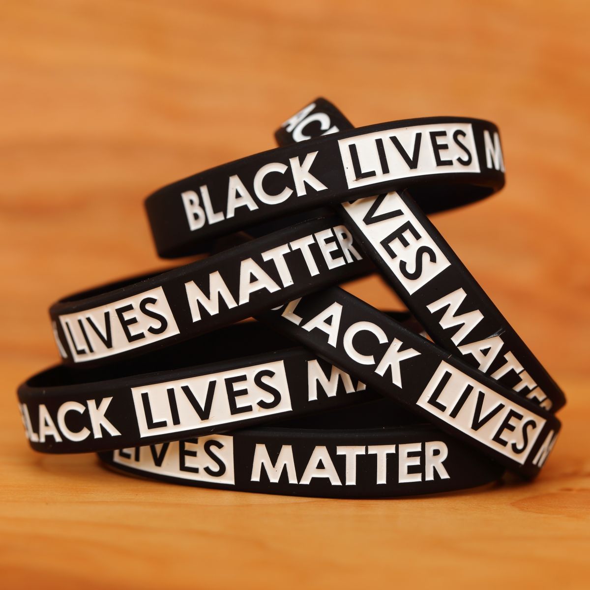 15 Black Lives Matter Wristbands - Silicone Awareness Wrist Band Bracelets
