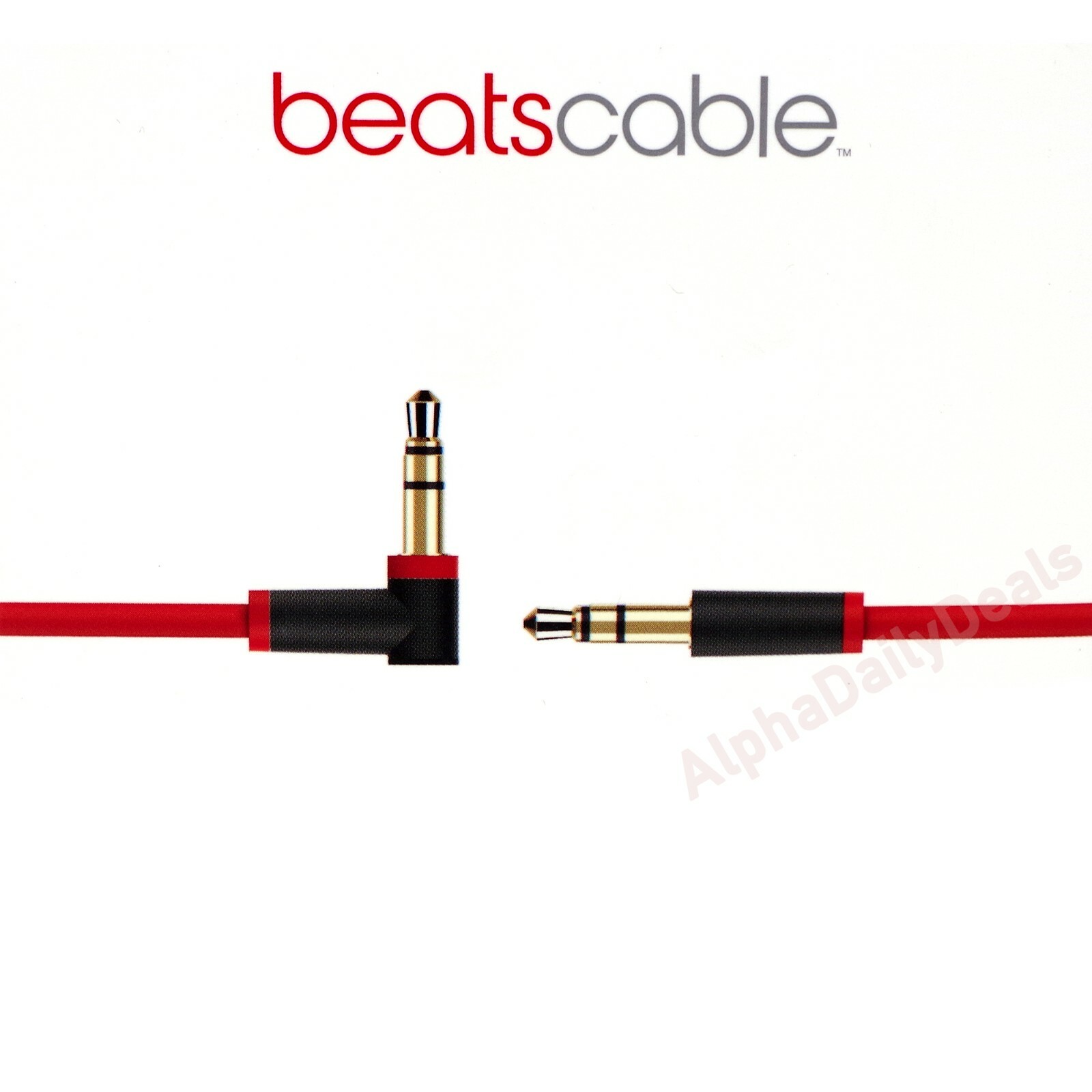 Genuine OEM Beats by Dr. Dre Replacement Red Audio Cable with 3.5mm Jack Genuine OEM Beats by Dr. Dre Replacement Red Audio Cable with 3.5mm Jack