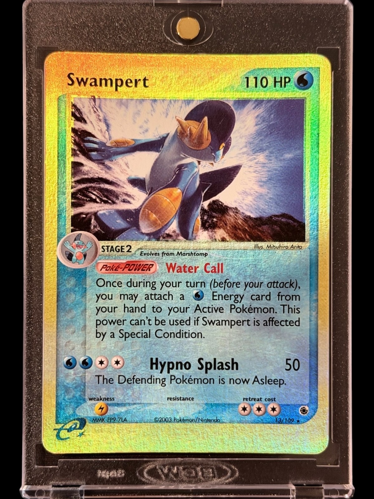 Swampert REVERSE HOLO EX RUBY & SAPPHIRE 13/109 POKEMON CARD Swampert REVERSE HOLO EX RUBY & SAPPHIRE 13/109 POKEMON CARD