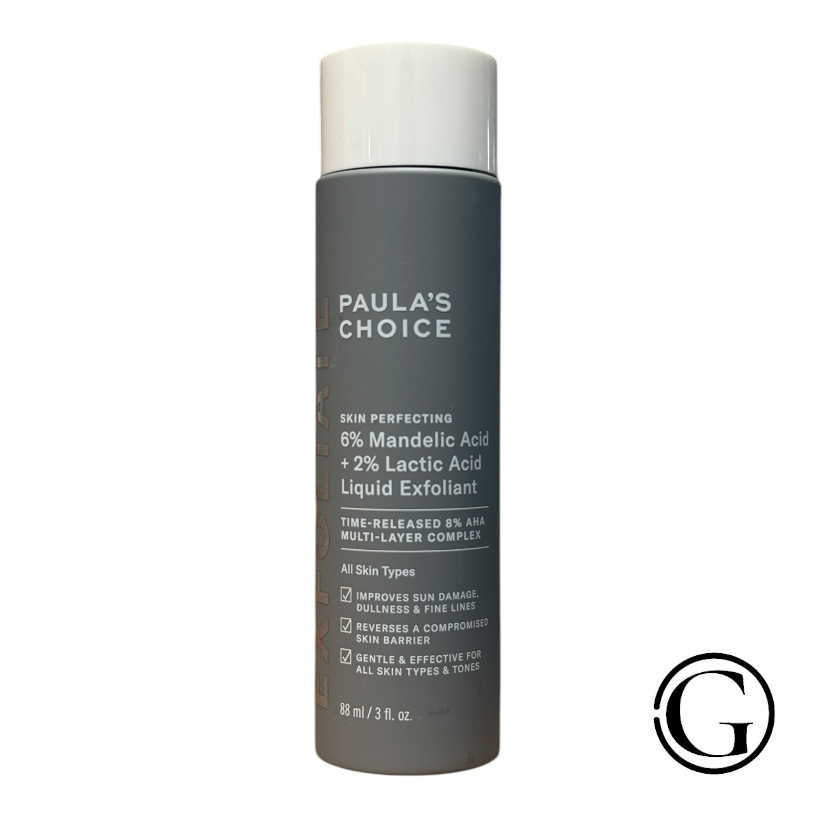 PAULA'S CHOICE 6% MANDELIC ACID + 2% LACTIC ACID LIQUID EXFOLIANT 3 OZ SEALED