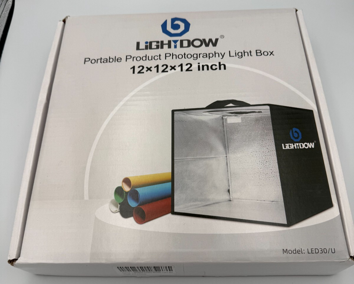 Lightdow Portable Product Photography Light Box 12x12x12 Inch LED30/U White Ligh Lightdow Portable Product Photography Light Box 12x12x12 Inch LED30/U White Ligh
