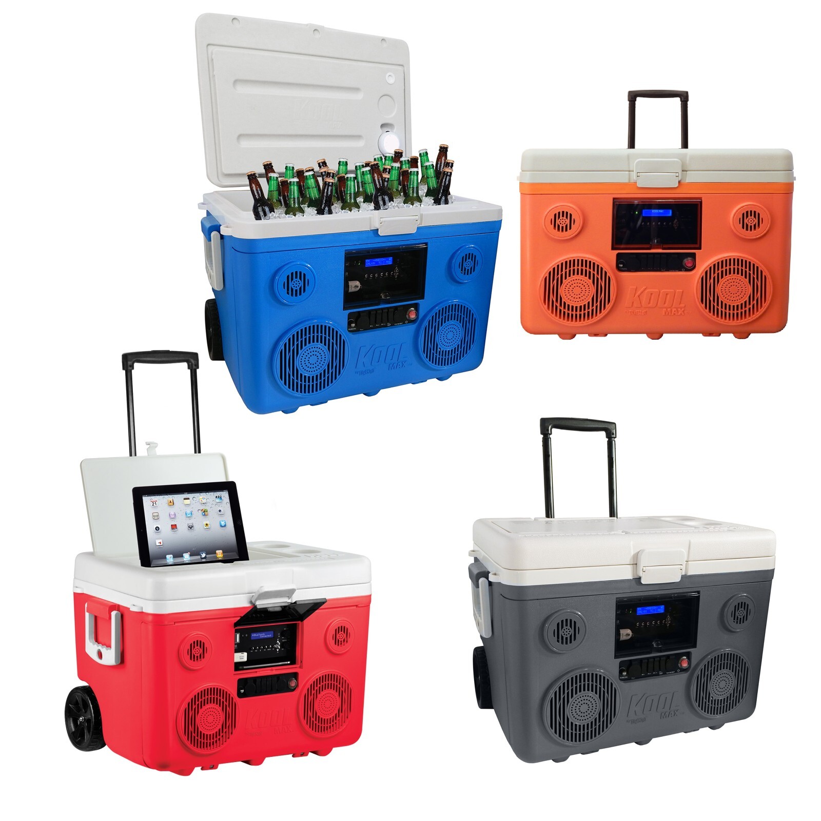 KoolMAX 40 Qt Cooler 350W Audio System Bluetooth Speaker Power Station - Refurb