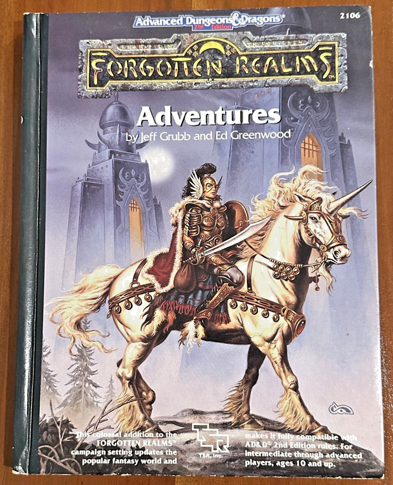 AD&D #2106 Forgotten Realms Adventures TSR Hardcover 1990