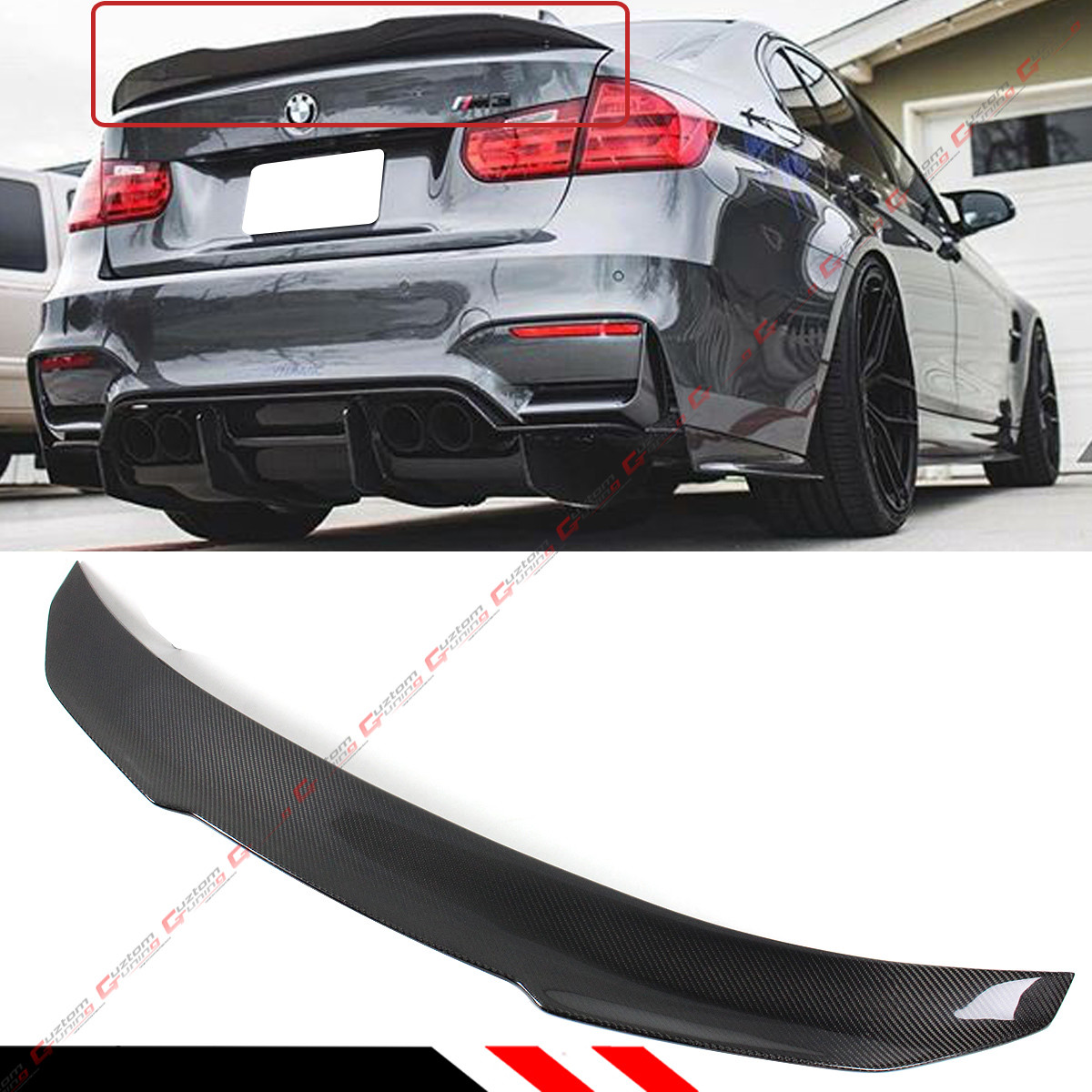 For 2015-18 BMW F80 M3 & 12-18 F30 Carbon Fiber PSM Duckbill Trunk Spoiler Wing For 2015-18 BMW F80 M3 & 12-18 F30 Carbon Fiber PSM Duckbill Trunk Spoiler Wing