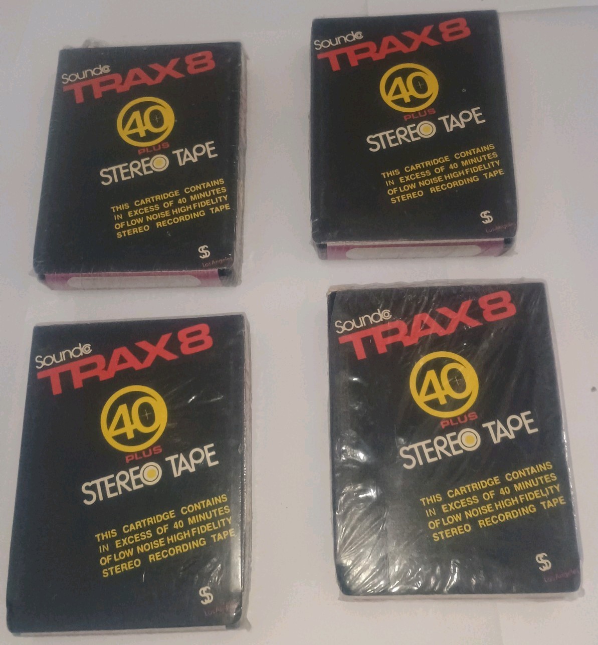 Trax8 40 Low Noise 8 Track Blank Recording New Sealed Lot of (2) Very Rare Media Trax8 40 Low Noise 8 Track Blank Recording New Sealed Lot of (2) Very Rare Media