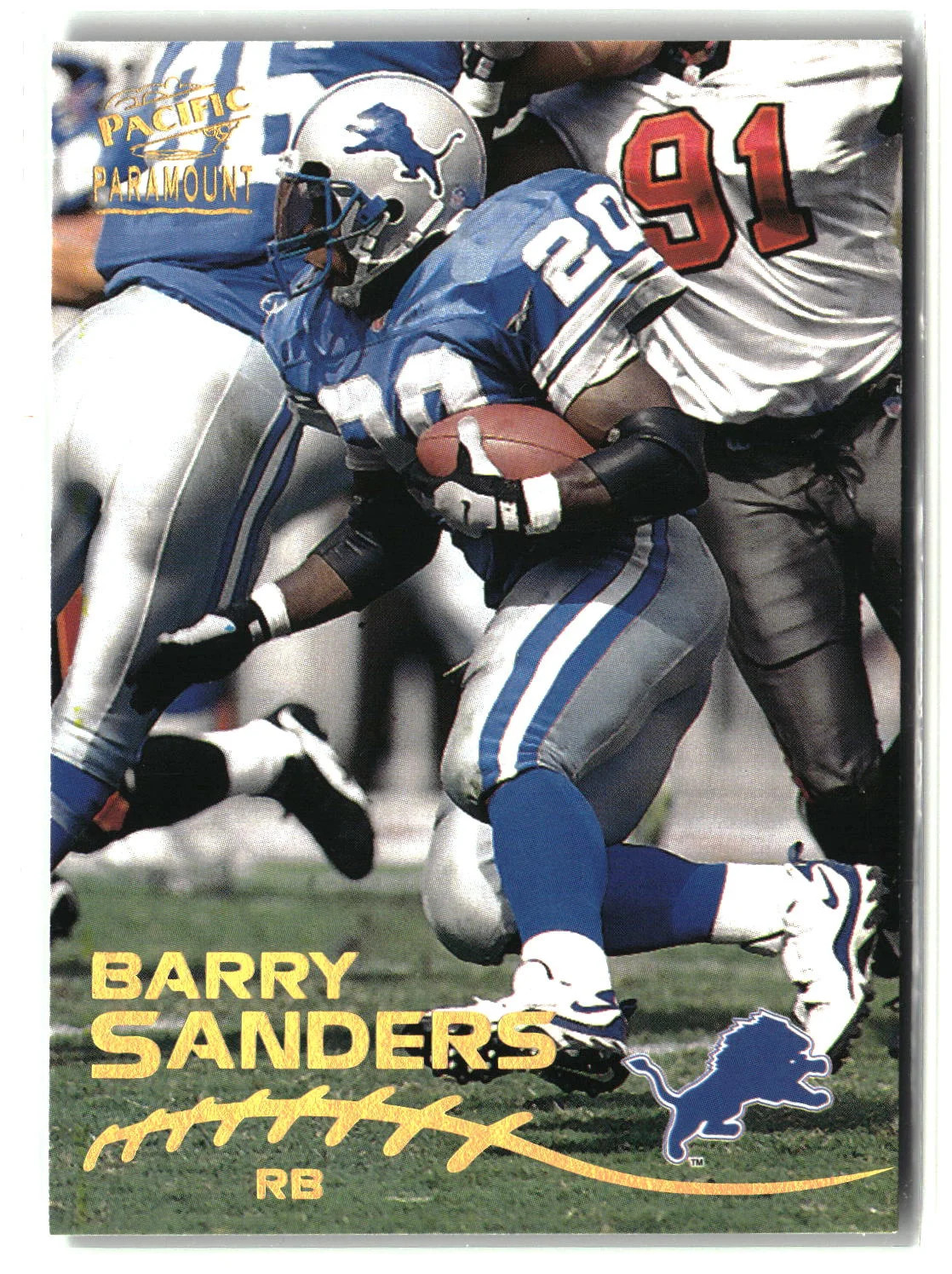 Barry Sanders 1998 Pacific Paramount #81