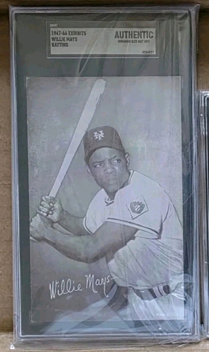 Willie Mays Authentic Vintage Baseball Card Garage Sale Pick Up Willie Mays Authentic Vintage Baseball Card Garage Sale Pick Up