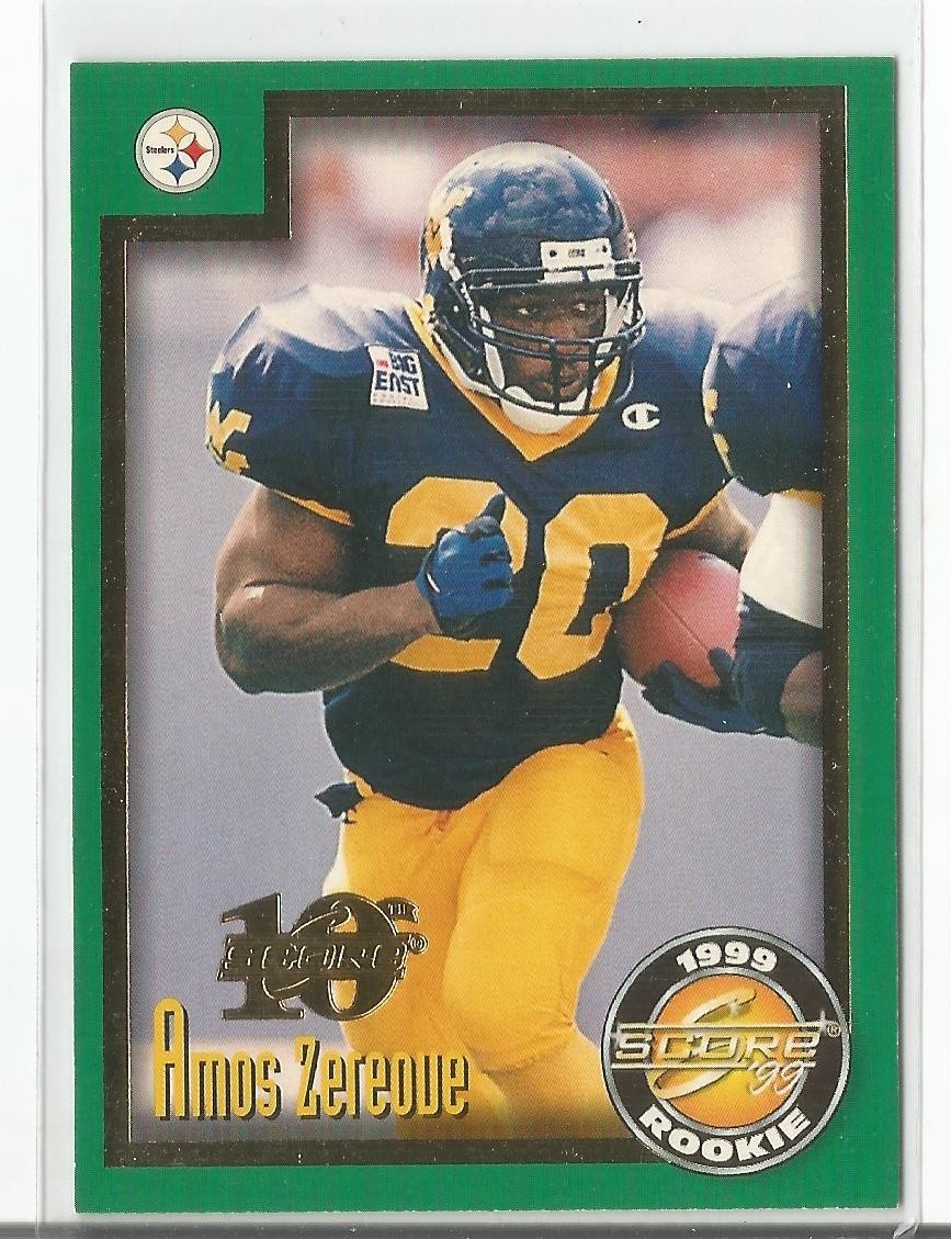 Amos Zereoue 1999 Score Anniversary SP Rookie RC #246 STEELERS 1245/1989