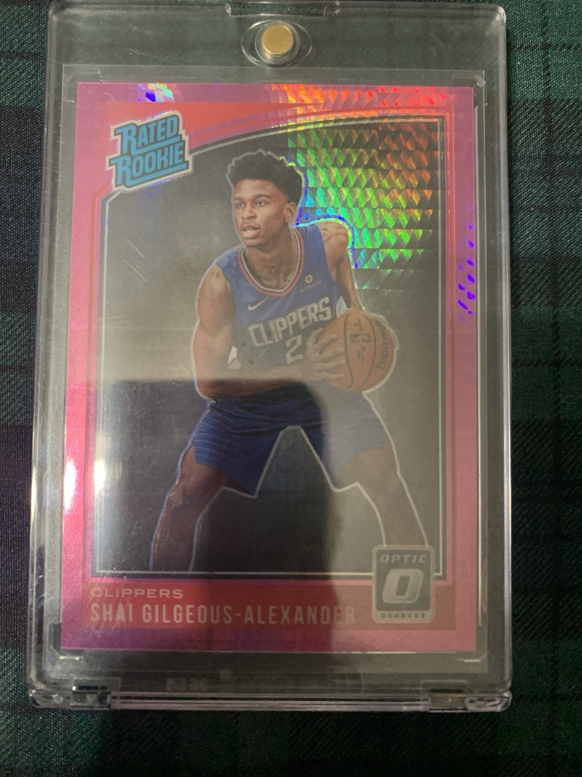 2018-19 Panini Donruss Optic - Rated Rookie SGA #162 Pink Hyper Prizm (RC) 2018-19 Panini Donruss Optic - Rated Rookie SGA #162 Pink Hyper Prizm (RC)