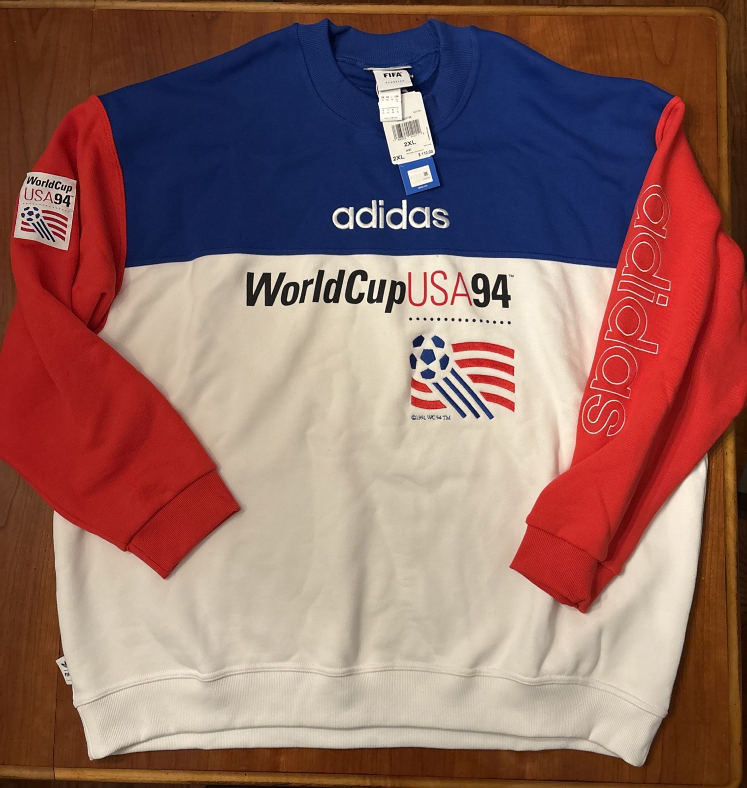 NWT Adidas World Cup USA 1994 Vintage Sweatshirt - FIFA Classics - Size Medium NWT Adidas World Cup USA 1994 Vintage Sweatshirt - FIFA Classics - Size Medium
