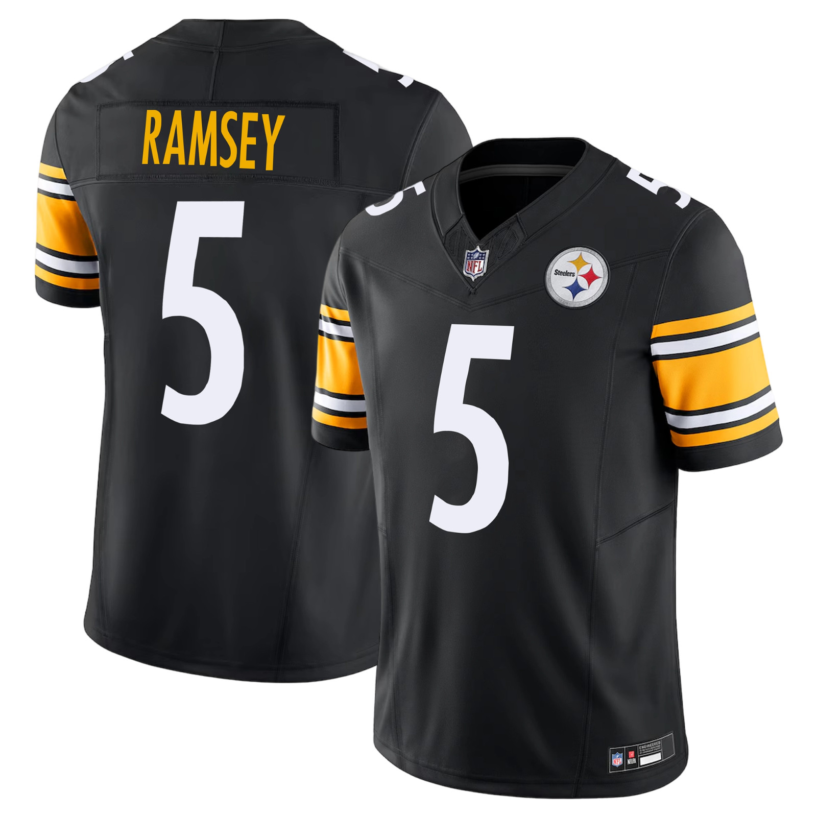New Men\'s Steelers #5 Jalen Ramsey Game Player Limited All Stitched Jersey NWT+-