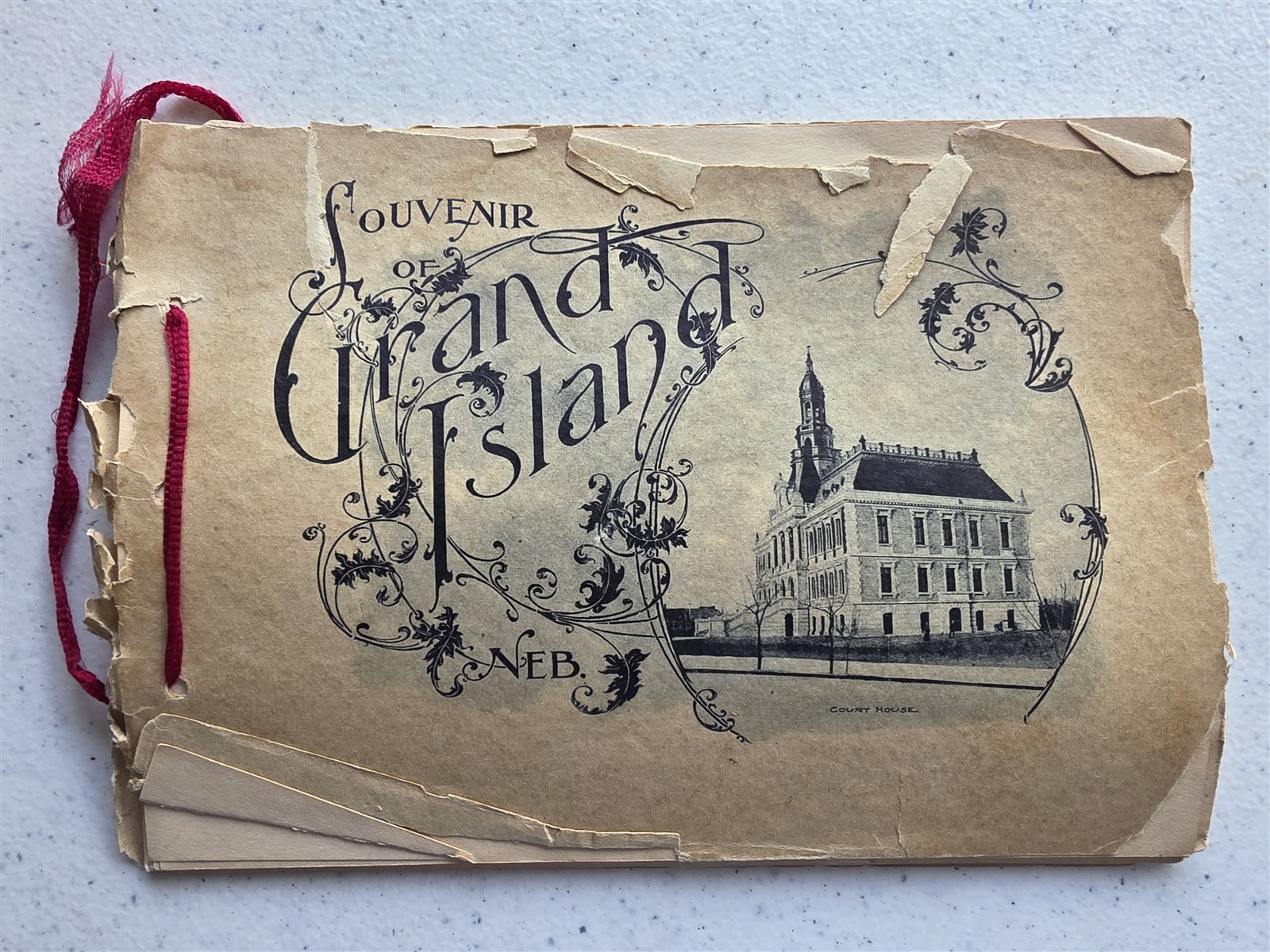 Grand Island Nebraska, Antique c1898 Book Portfolio of Photos, 10 Photogravures