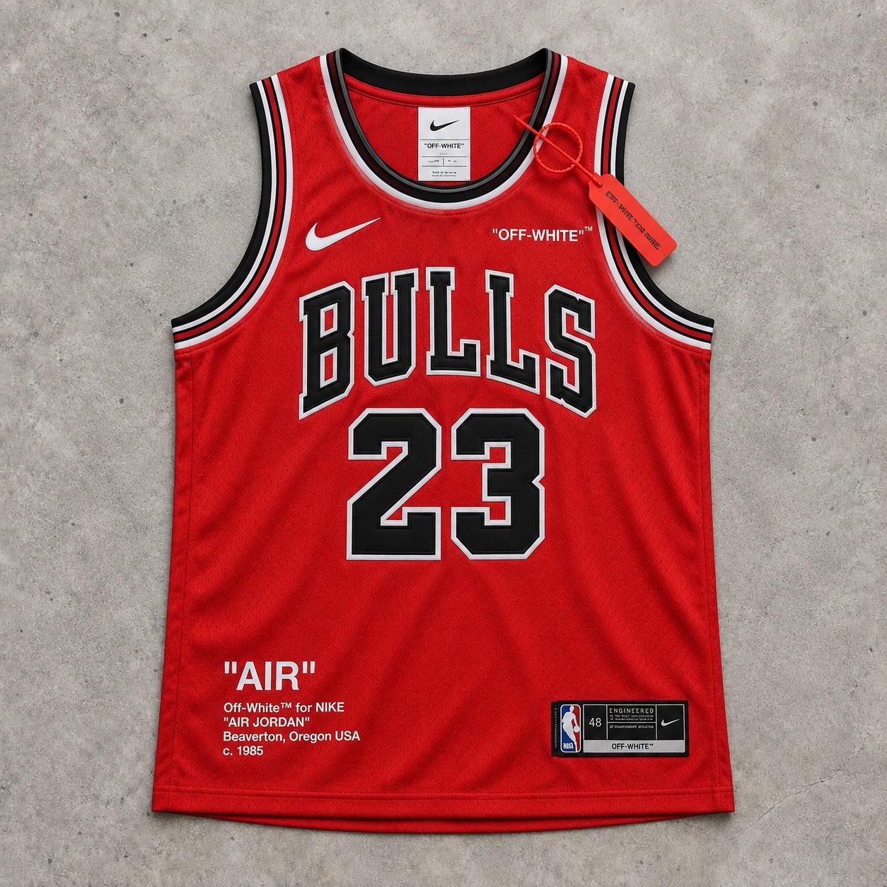 Off-White x Nike Michael Jordan Jersey Red Size L Pre-Owned