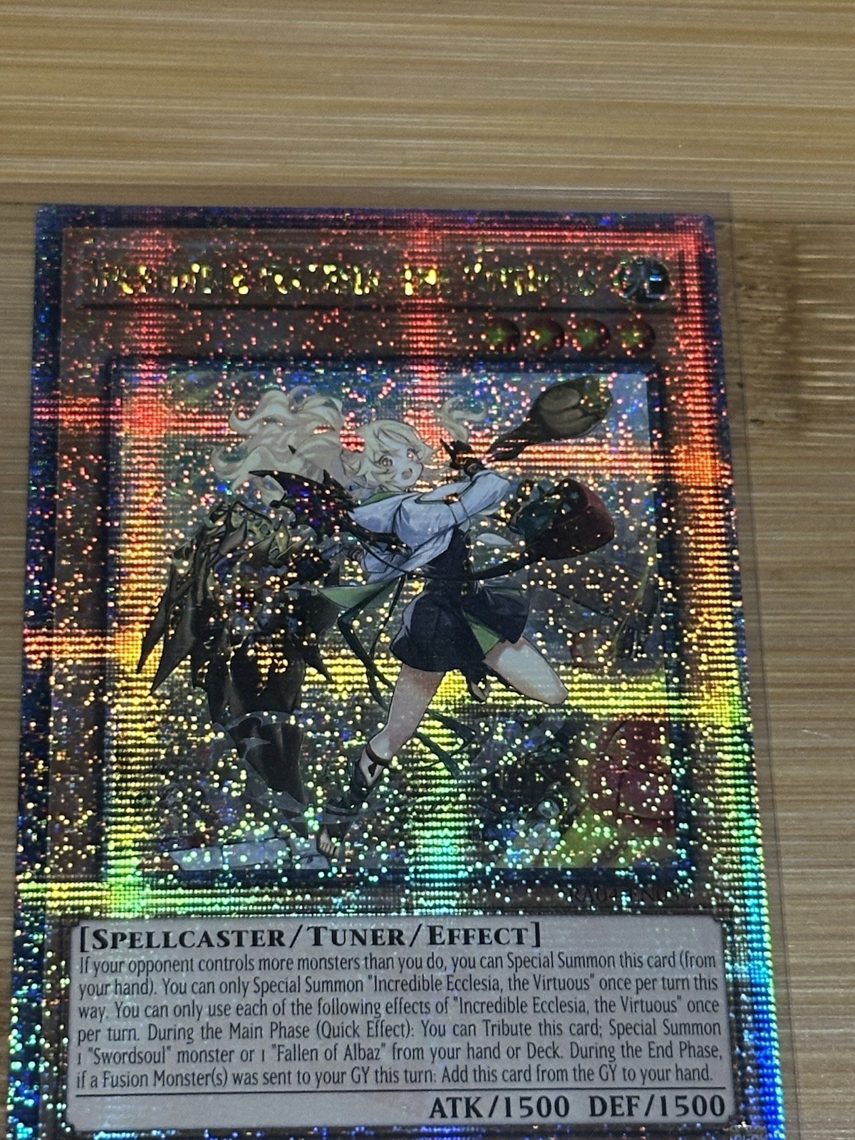 Incredible Ecclesia, the Virtuous (New Art) (Quarter Century Secret Rare)... Incredible Ecclesia, the Virtuous (New Art) (Quarter Century Secret Rare)...