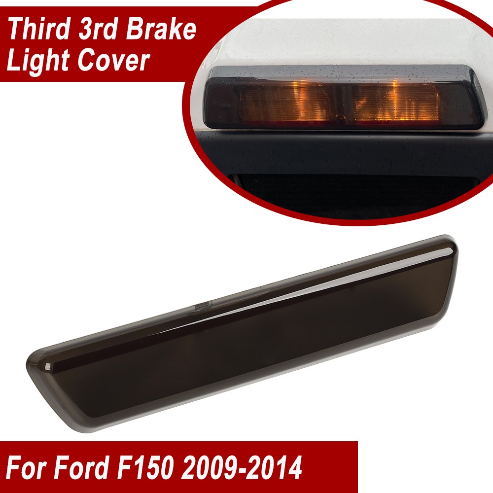 Smoked Black Third 3RD Brake Light Cover Trim Cap For Ford F150 Raptor 2009-2014