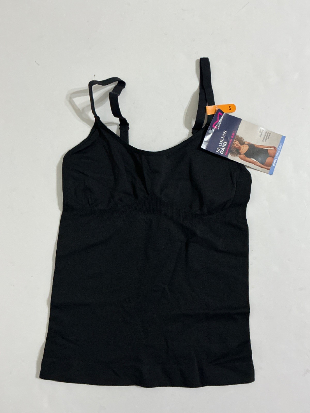 Maidenform Seamless Shaping Cami Tank Black Small Firm Control Shapewear NWT Maidenform Seamless Shaping Cami Tank Black Small Firm Control Shapewear NWT