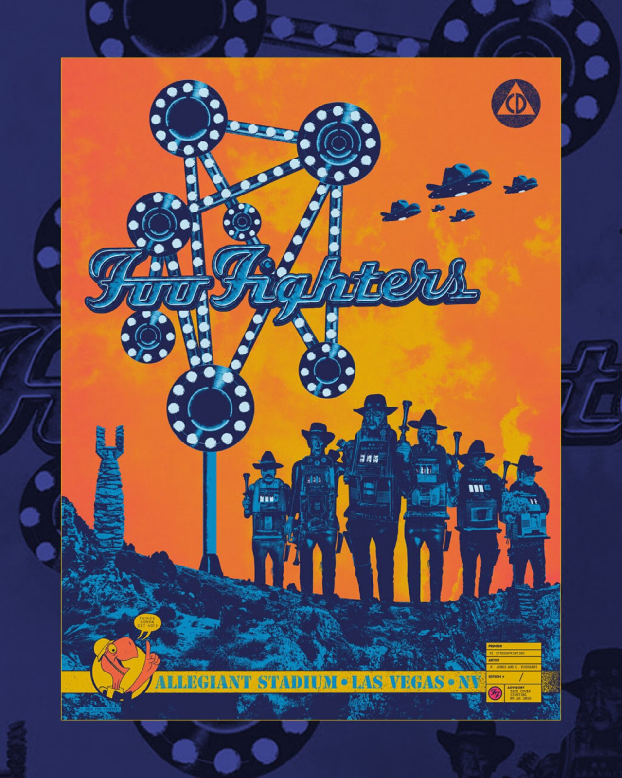 NEW Foo Fighters Las Vegas September 26, 2026 Tour Merch Poster NEW Foo Fighters Las Vegas September 26, 2026 Tour Merch Poster