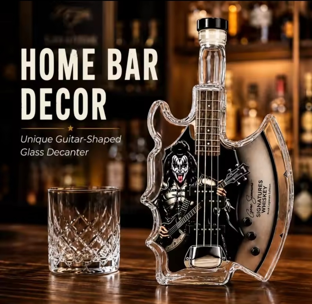 Crown Royal Kiss Jean Simmons Guitar Shaped Liquor Whiskey Decanter Bottle New Crown Royal Kiss Jean Simmons Guitar Shaped Liquor Whiskey Decanter Bottle New