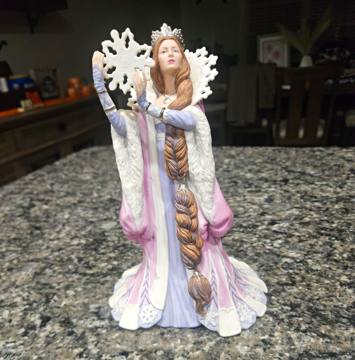 Lenox Legendary Princesses The Snow Queen Porcelain Figurine White/Purple Lenox Legendary Princesses The Snow Queen Porcelain Figurine White/Purple