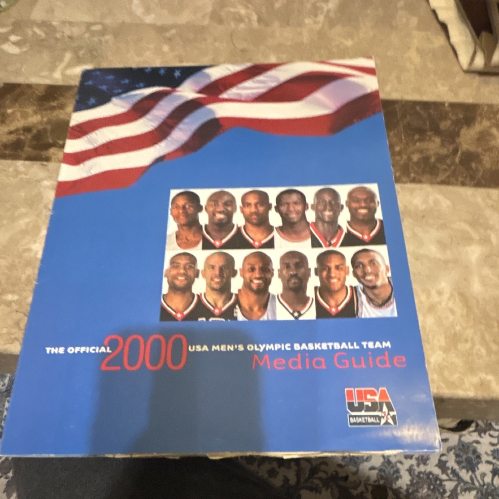 2000 Team USA Men's Olympic Basketball Official Media Guide Original Vintage 2000 Team USA Men's Olympic Basketball Official Media Guide Original Vintage