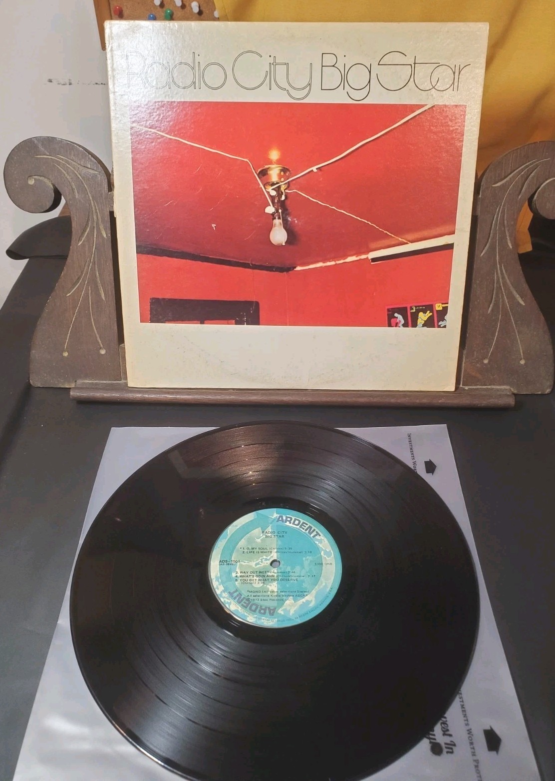 Big Star Radio City Vinyl LP ADS-1501 Ardent Records 1st Edit. 1974 Sonic Press