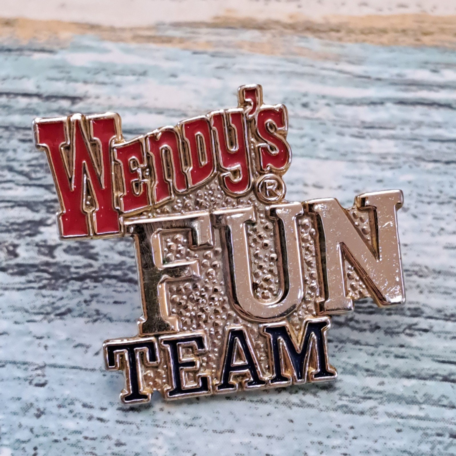 Wendy\'s Crew Employee Pin - Wendy\'s Fun Team Wendy\'s Crew Employee Pin - Wendy\'s Fun Team