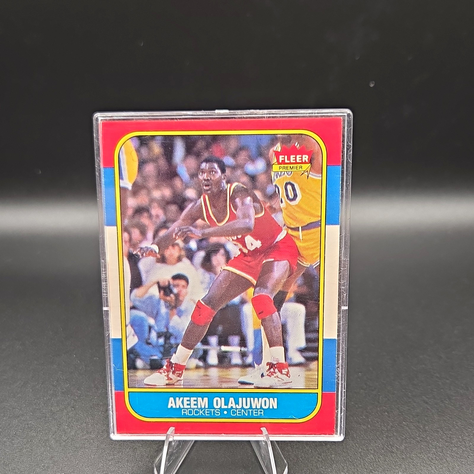 Fleer 1986-87 Akeem Olajuwon #82 Houston Rockets Basketball Card Fleer 1986-87 Akeem Olajuwon #82 Houston Rockets Basketball Card
