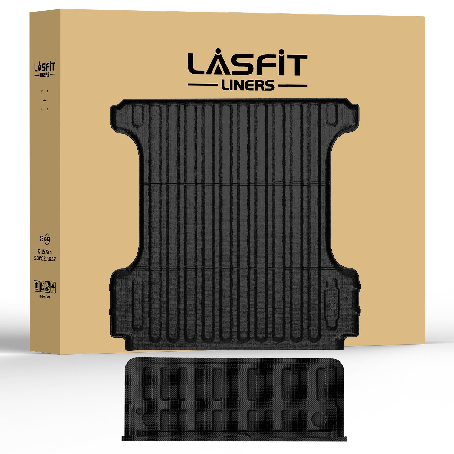 LASFIT 5.7ft Truck Bed & Tailgate Mat for RAM 1500 2019-2027 TPE Full Coverage