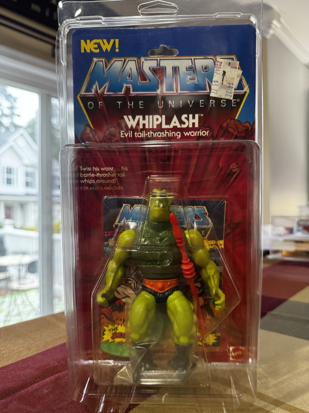 Mattel Vintage 1983 Masters of the Universe MOTU Whiplash Figure w/Staff “NEW”