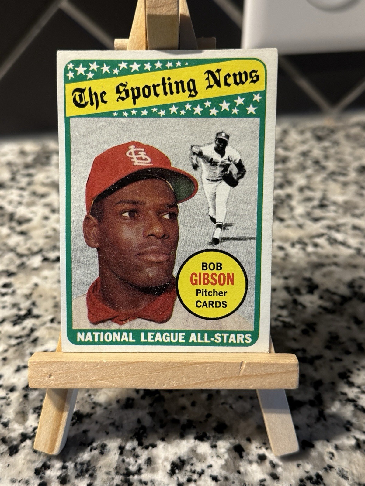 1969 Topps Baseball - The Sporting News All Star Selection Bob Gibson #432