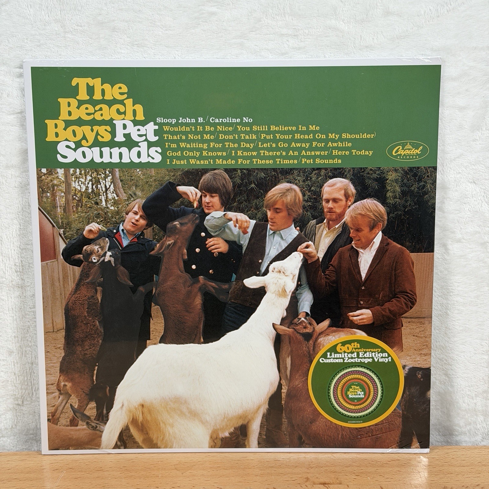 The Beach Boys Pet Sounds Zoetrope LP Vinyl 60th Anniversary Record 2026 SEALED The Beach Boys Pet Sounds Zoetrope LP Vinyl 60th Anniversary Record 2026 SEALED