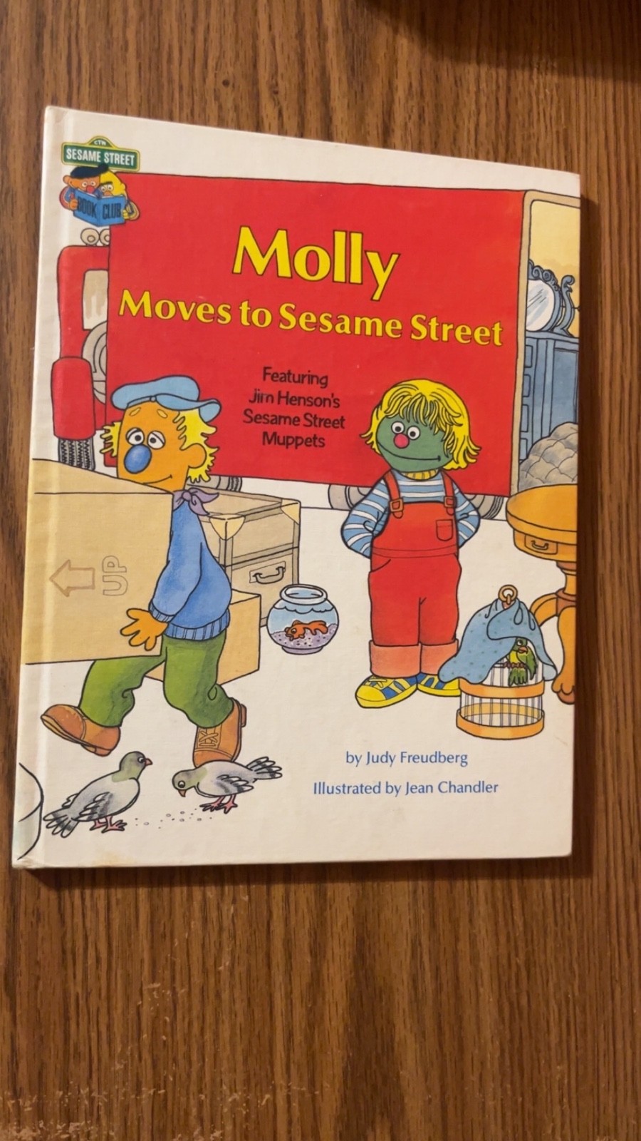 Vintage Molly Moves to Sesame Street Hardcover Children\'s Book Vintage Molly Moves to Sesame Street Hardcover Children\'s Book