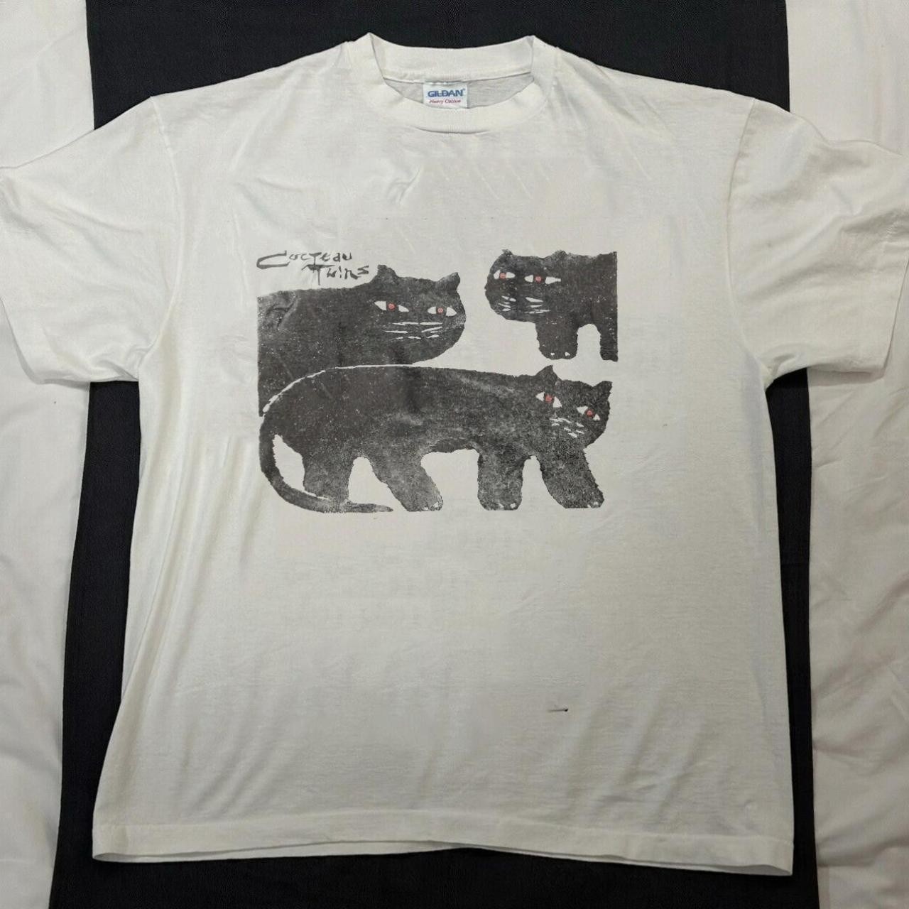 90s Cocteau Twins T-Shirt White Short Sleeve tee Rare Design 90s Cocteau Twins T-Shirt White Short Sleeve tee Rare Design