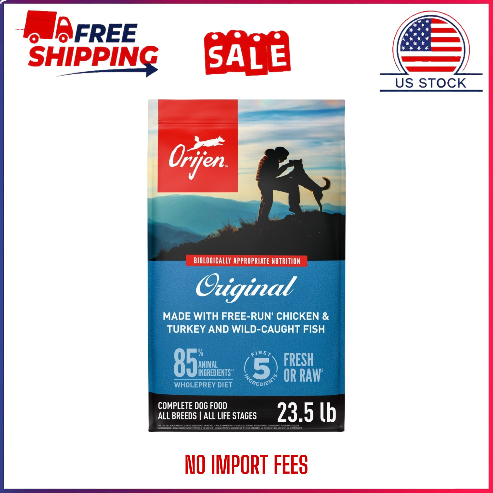 HOT SALE ORIJEN Original Grain-Free High-Protein Dry Dog Food, 23.5-lb Bag HOT SALE ORIJEN Original Grain-Free High-Protein Dry Dog Food, 23.5-lb Bag