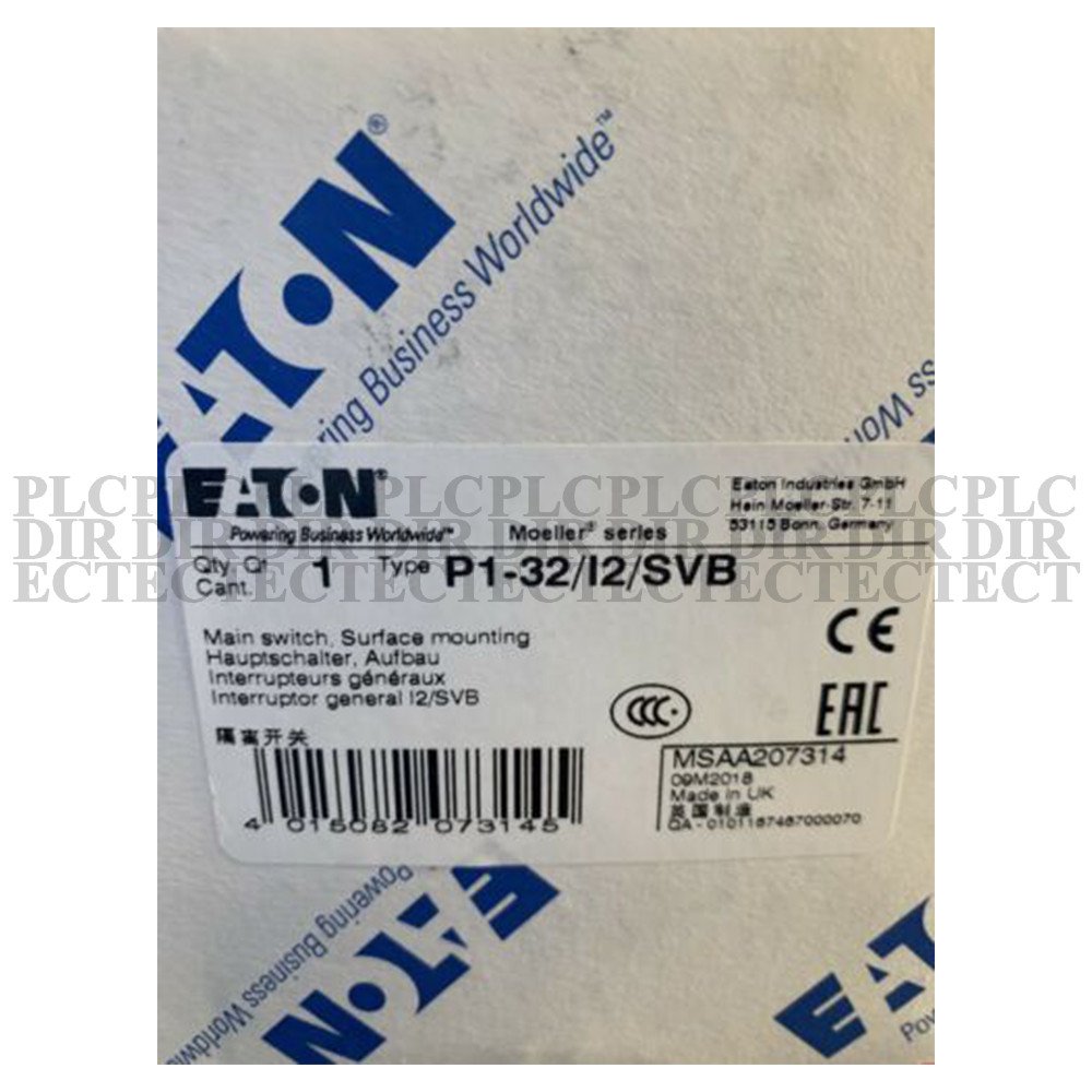NEW Eaton Moeller P1-32/I2/SVB Switch Disconnector