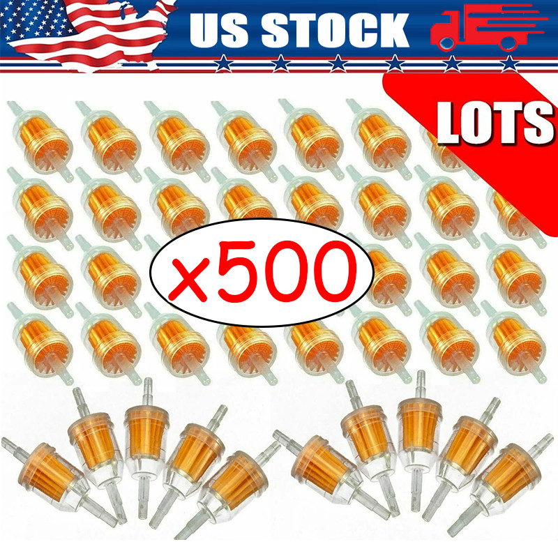 1-500Pack Motor Inline Gas Oil Fuel Filter Small Engine for 1/4'' 5/16 1-500Pack Motor Inline Gas Oil Fuel Filter Small Engine for 1/4'' 5/16