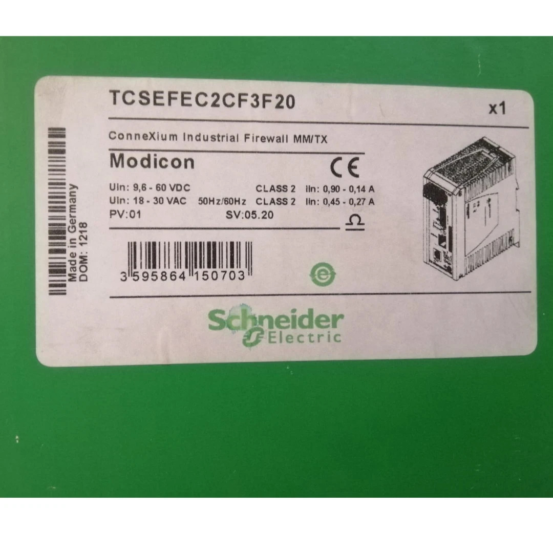 Schneider Electric Modicon TCSEFEC2CF3F20 ConneXium Industrial Firewall MM/TX Schneider Electric Modicon TCSEFEC2CF3F20 ConneXium Industrial Firewall MM/TX