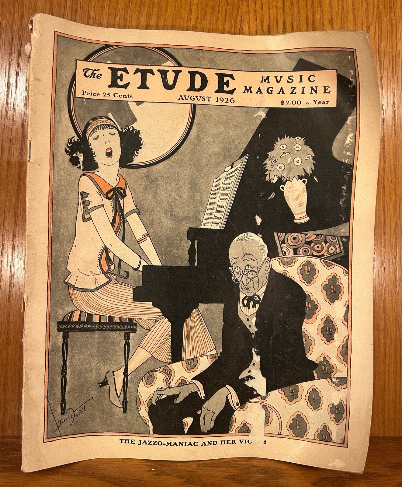 6 Vintage The Etude Music Magazines 1914-1932 Jazz Age Art Deco Ephemera