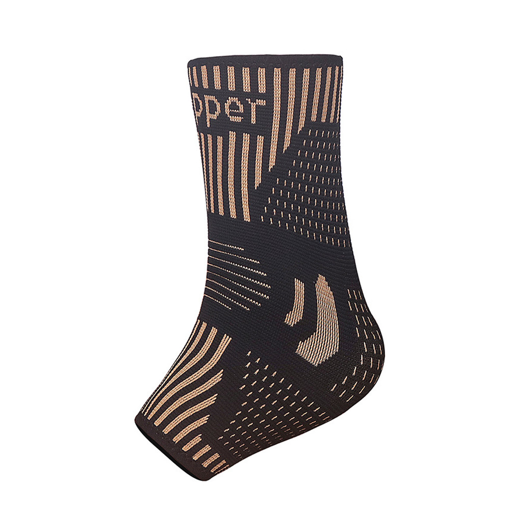 Copper Ankle Support Brace Stabilizer Compression Sleeve Socks Foot Pain Relief